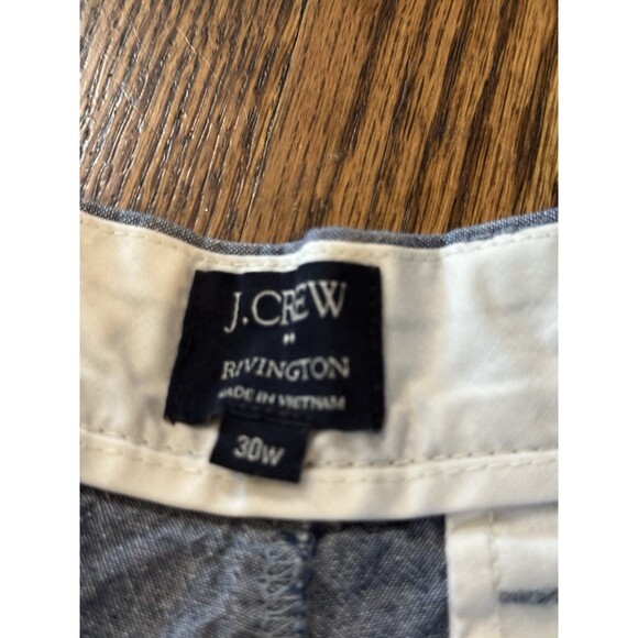 J. Crew Rivington 10.5" Inseam Blue Chino Shorts Mens Size 30W Stylish Outdoor - Picture 2 of 9